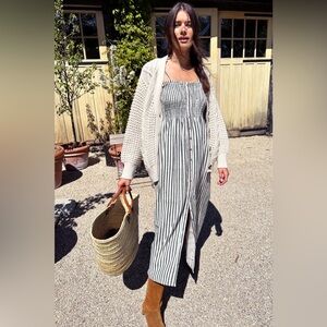 EMERSON FRY SANTIAGO SUNDRESS - MOSS STRIPE ORGANIC